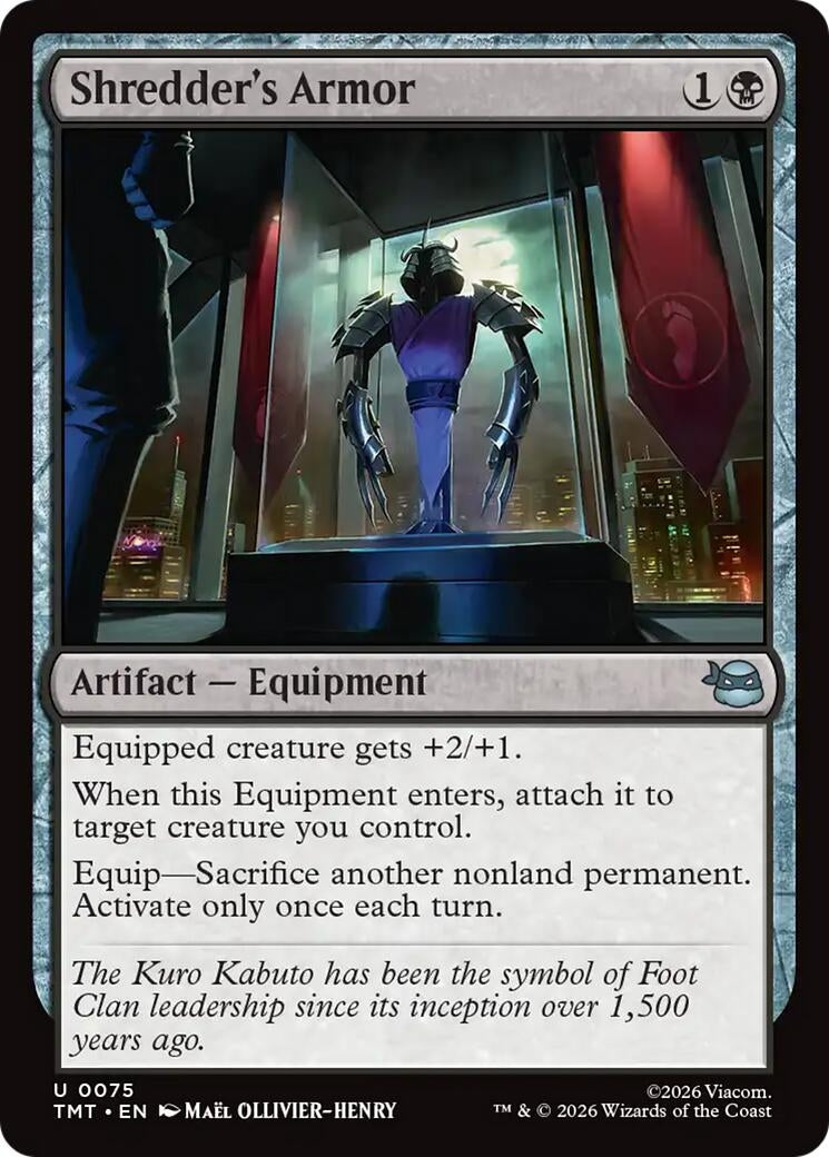 Image for Shredder's Armor (75) (Teenage Mutant Ninja Turtles) - Magic: The Gathering