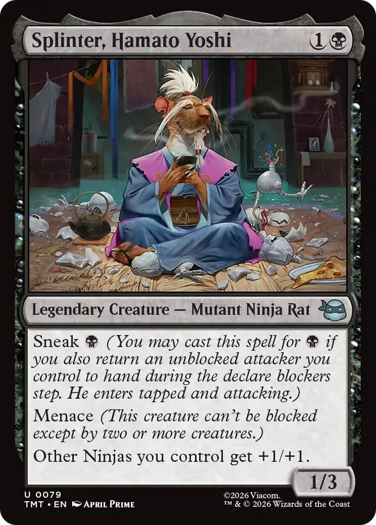 Image for Splinter, Hamato Yoshi (79) (Teenage Mutant Ninja Turtles) - Magic: The Gathering