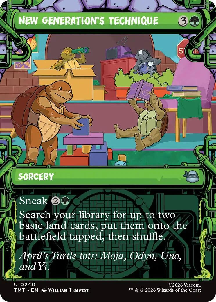 Image for New Generation's Technique (Showcase) (240) (Teenage Mutant Ninja Turtles) - Magic: The Gathering