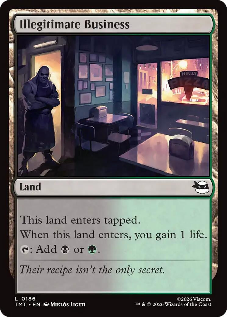 Image for Illegitimate Business (186) (Teenage Mutant Ninja Turtles) - Magic: The Gathering