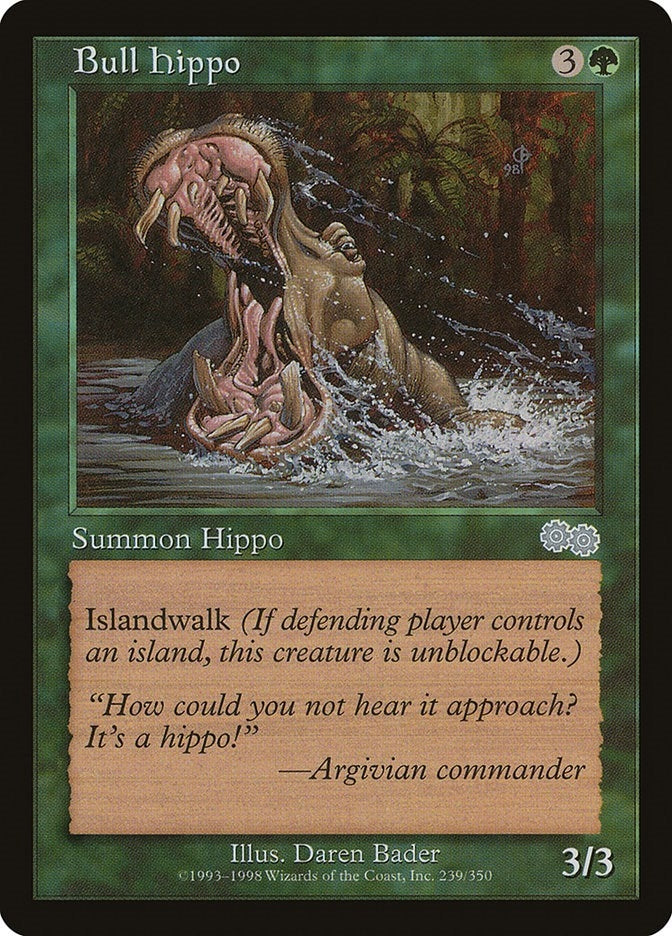 Image for Bull Hippo (239) (Urza's Saga) - Magic: The Gathering