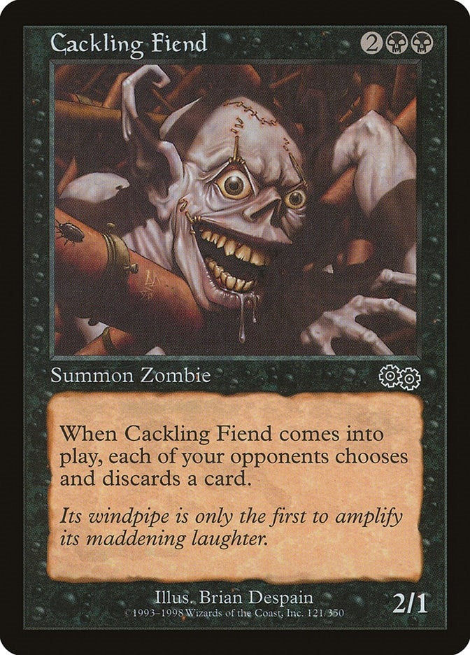 Image for Cackling Fiend (121) (Urza's Saga) - Magic: The Gathering