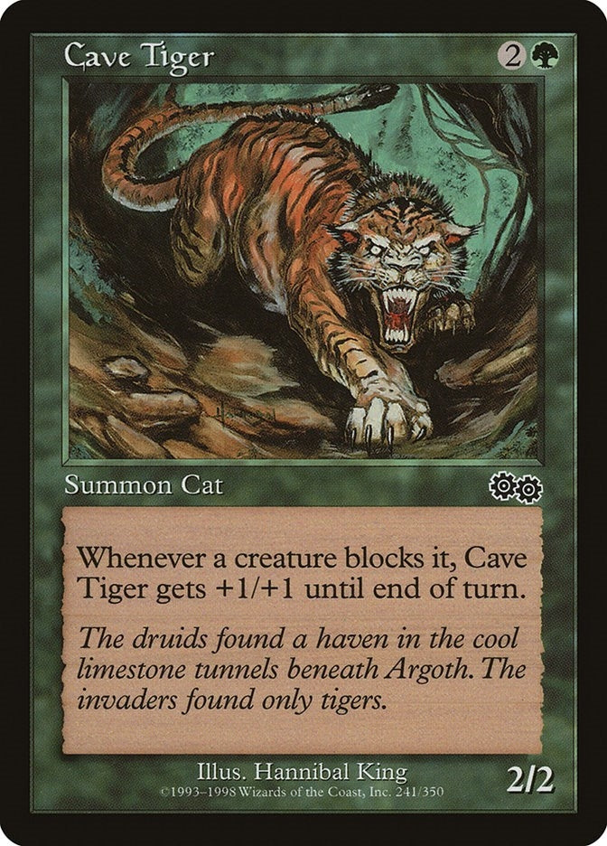 Image for Cave Tiger (241) (Urza's Saga) - Magic: The Gathering