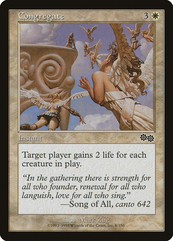 Image for Congregate (8) (Urza's Saga) - Magic: The Gathering