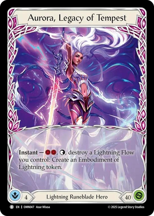 Image for Aurora, Legacy of Tempest (OMN047) (Omens of the Third Age) (OMN) - Flesh and Blood TCG