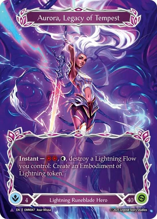 Image for Aurora, Legacy of Tempest (Marvel) (OMN047) (Omens of the Third Age) (OMN) - Flesh and Blood TCG