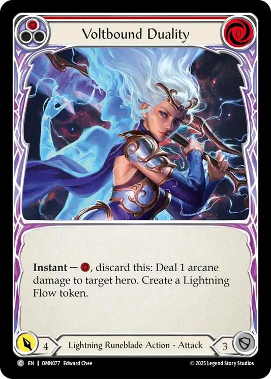 Image for Voltbound Duality (Red) (OMN077) (Omens of the Third Age) (OMN) - Flesh and Blood TCG