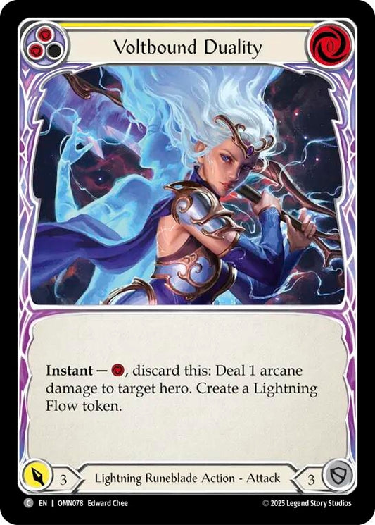 Image for Voltbound Duality (Yellow) (OMN078) (Omens of the Third Age) (OMN) - Flesh and Blood TCG