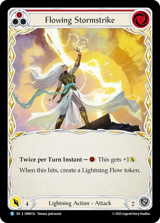 Image for Flowing Stormstrike (OMN152) (Omens of the Third Age) (OMN) - Flesh and Blood TCG