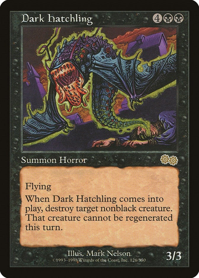 Image for Dark Hatchling (126) (Urza's Saga) - Magic: The Gathering