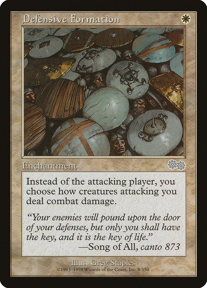 Image for Defensive Formation (9) (Urza's Saga) - Magic: The Gathering