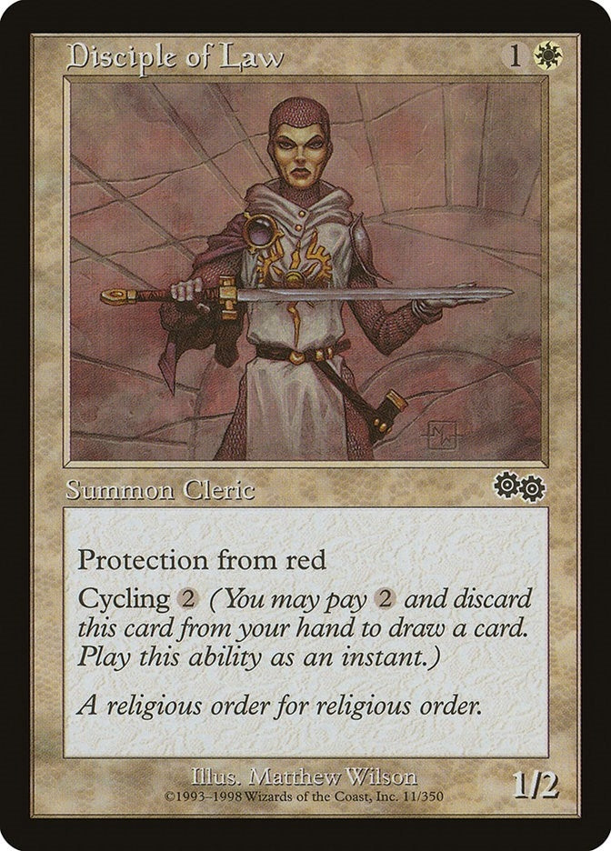 Image for Disciple of Law (11) (Urza's Saga) - Magic: The Gathering