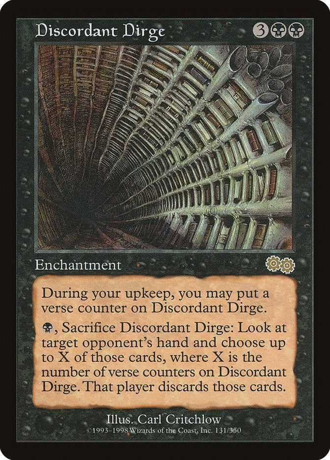 Image for Discordant Dirge (131) (Urza's Saga) - Magic: The Gathering