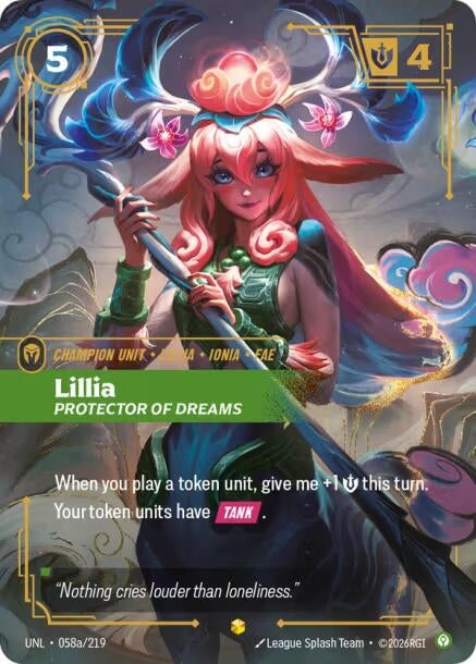 Lillia - Protector of Dreams (Alternate Art) (058a/219) (Unleashed)