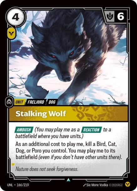 Stalking Wolf (166/219) (Unleashed)
