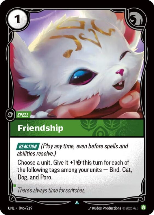 Image for Friendship (046/219) (Unleashed) - Riftbound: League of Legends Trading Card Game