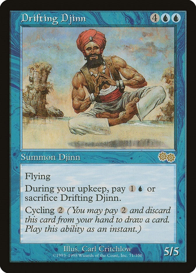 Image for Drifting Djinn (71) (Urza's Saga) - Magic: The Gathering