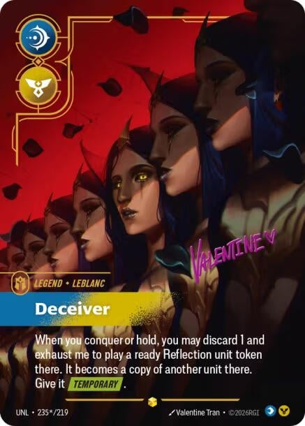 LeBlanc - Deceiver (Signature) (235*/219) (Unleashed)