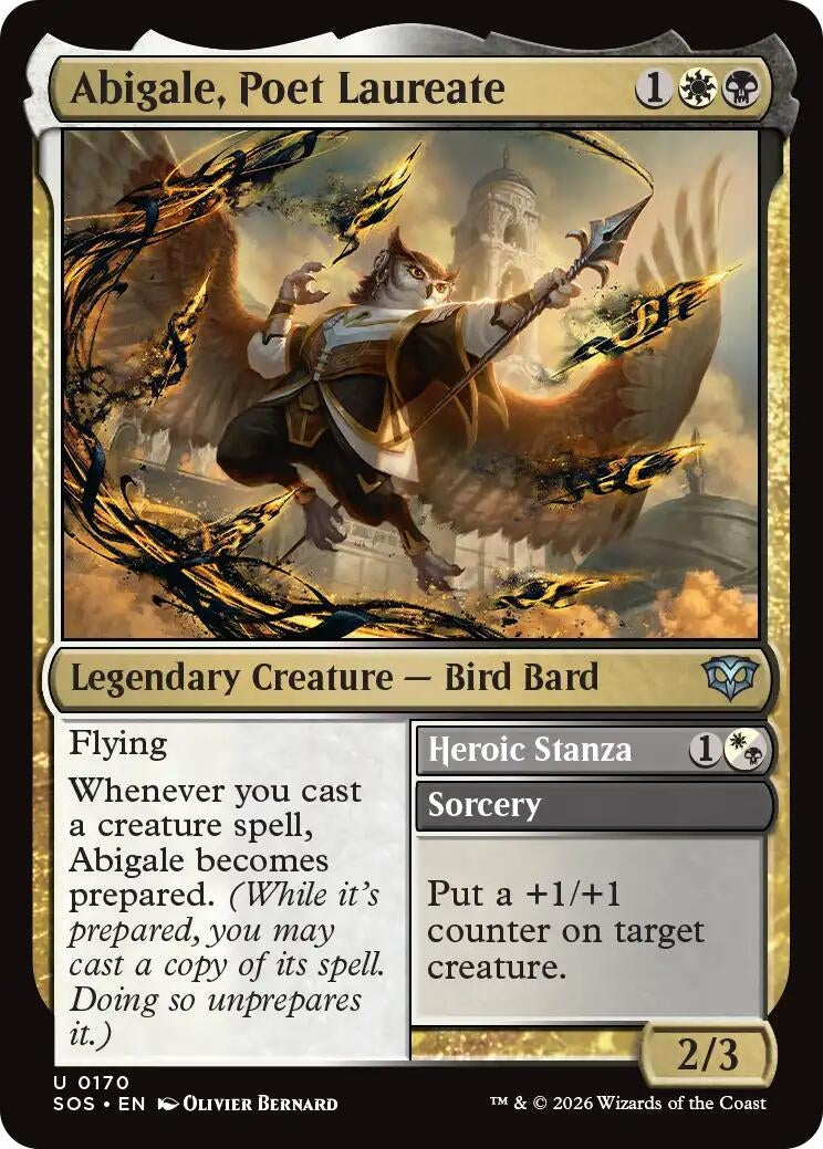 Image for Abigale, Poet Laureate (170) (Secrets of Strixhaven) - Magic: The Gathering