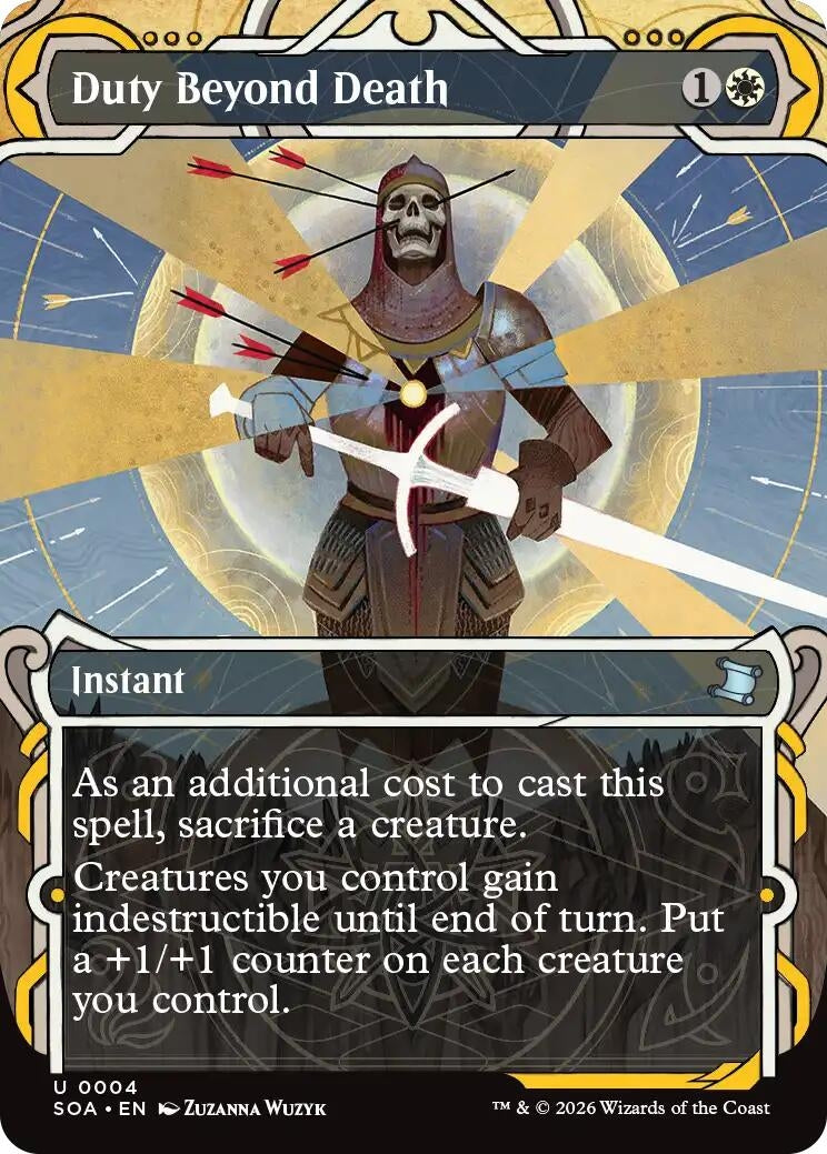 Image for Duty Beyond Death (4) (Secrets of Strixhaven: Mystical Archive) - Magic: The Gathering