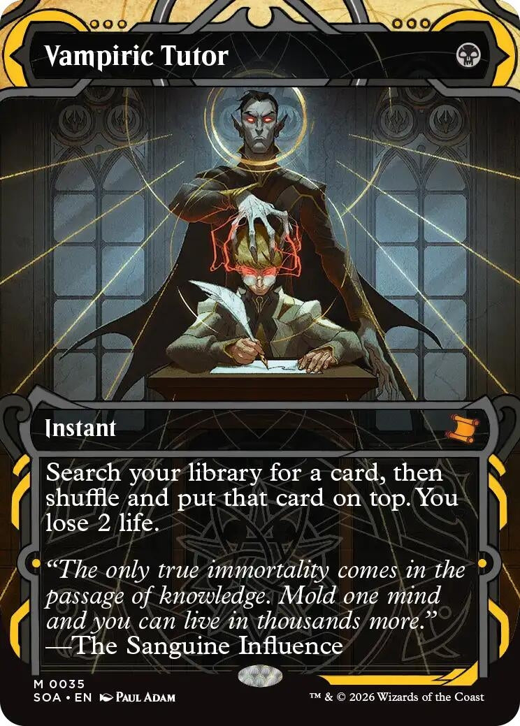 Image for Vampiric Tutor (35) (Secrets of Strixhaven: Mystical Archive) - Magic: The Gathering