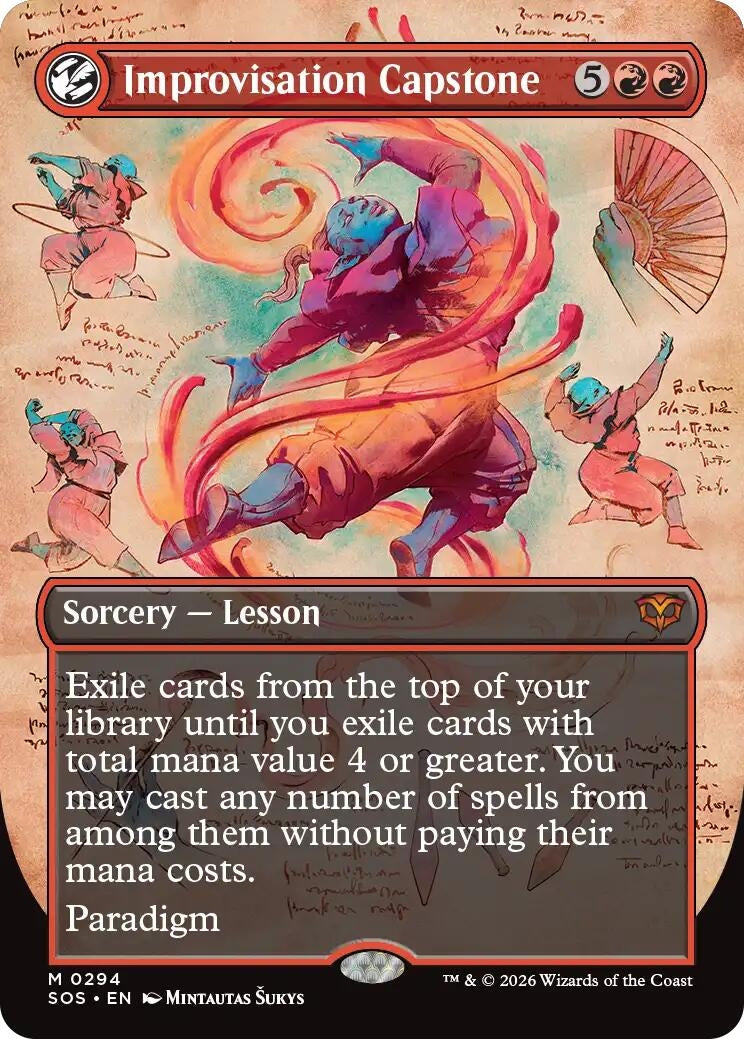 Image for Improvisation Capstone (Borderless) (294) (Secrets of Strixhaven) - Magic: The Gathering
