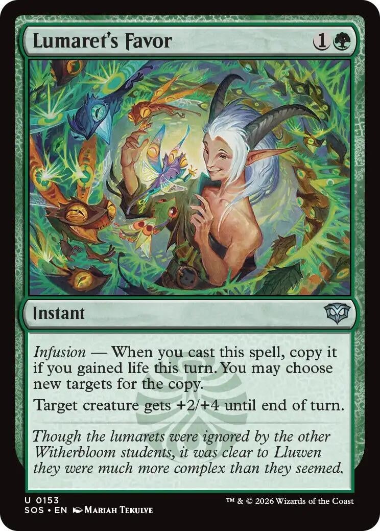 Image for Lumaret's Favor (153) (Secrets of Strixhaven) - Magic: The Gathering