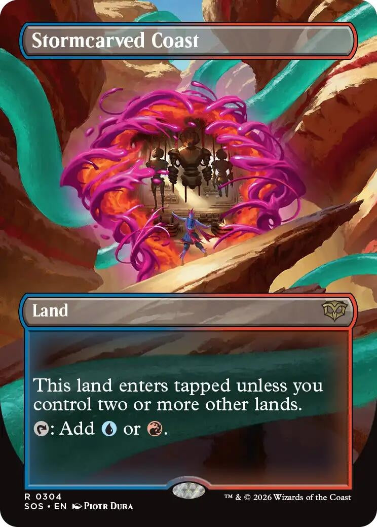 Image for Stormcarved Coast (Borderless) (304) (Secrets of Strixhaven) - Magic: The Gathering