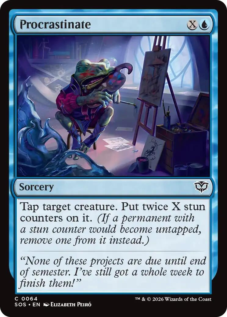 Image for Procrastinate (64) (Secrets of Strixhaven) - Magic: The Gathering