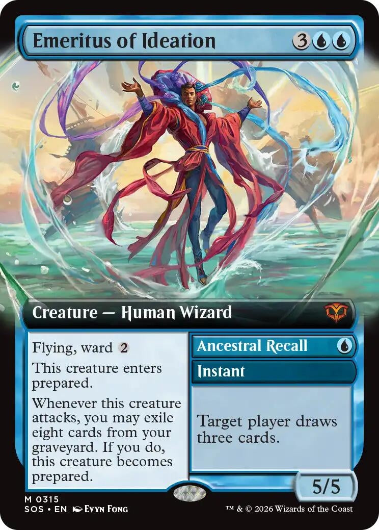 Image for Emeritus of Ideation (Extended Art) (315) (Secrets of Strixhaven) - Magic: The Gathering