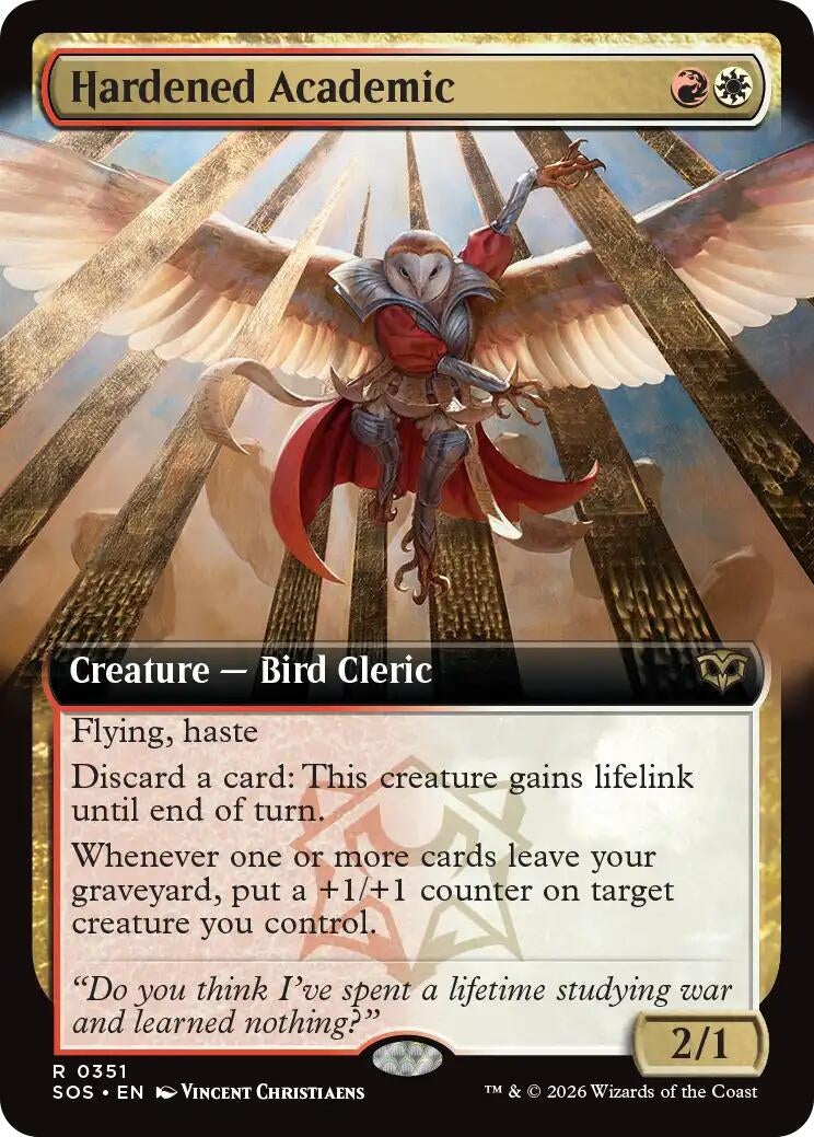 Image for Hardened Academic (Extended Art) (351) (Secrets of Strixhaven) - Magic: The Gathering