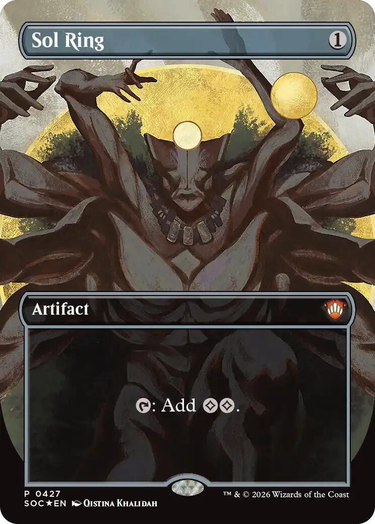 Image for Sol Ring (Borderless) (427) (Secrets of Strixhaven) - Magic: The Gathering