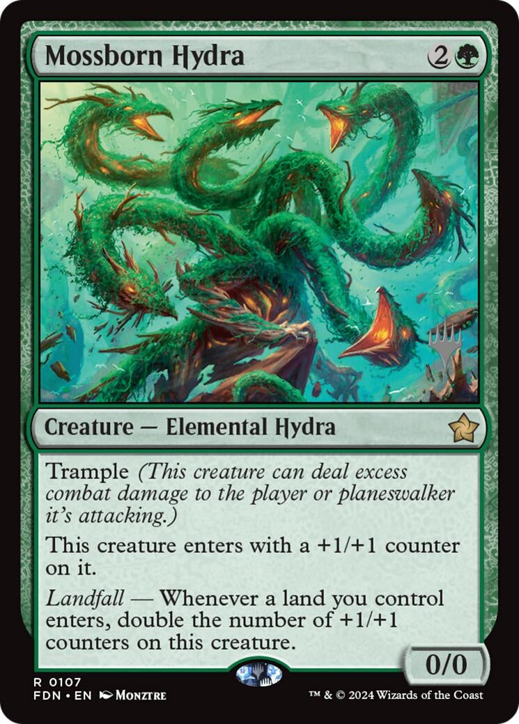 Image for Mossborn Hydra (107) (Promo Pack: Lorwyn Eclipsed) (PPECL) - Magic: The Gathering