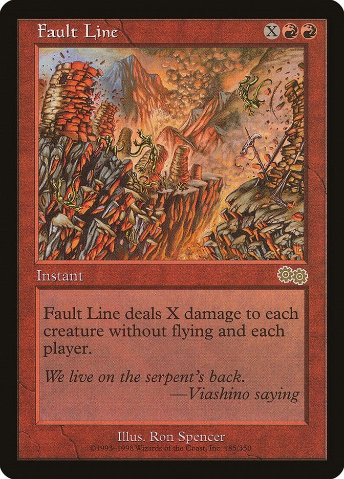 Image for Fault Line (185) (Urza's Saga) - Magic: The Gathering