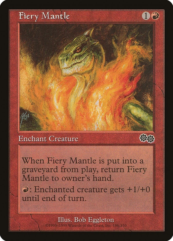 Image for Fiery Mantle (186) (Urza's Saga) - Magic: The Gathering