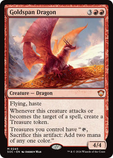 Image for Goldspan Dragon (245) (Secrets of Strixhaven) - Magic: The Gathering