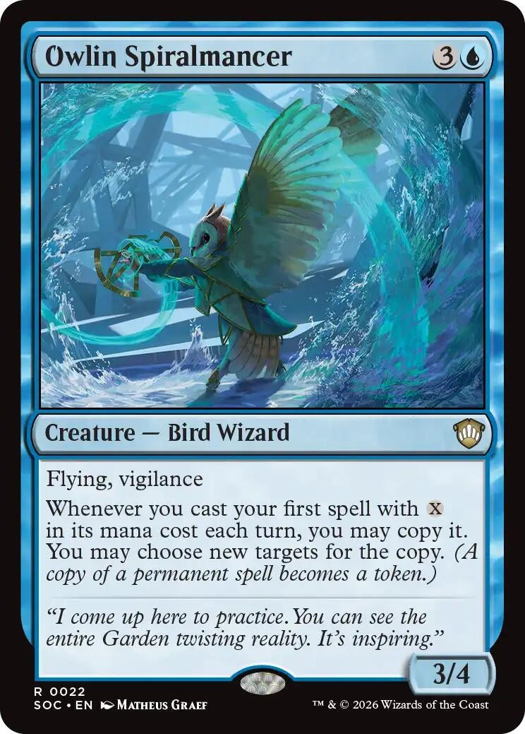 Image for Owlin Spiralmancer (22) (Secrets of Strixhaven) - Magic: The Gathering
