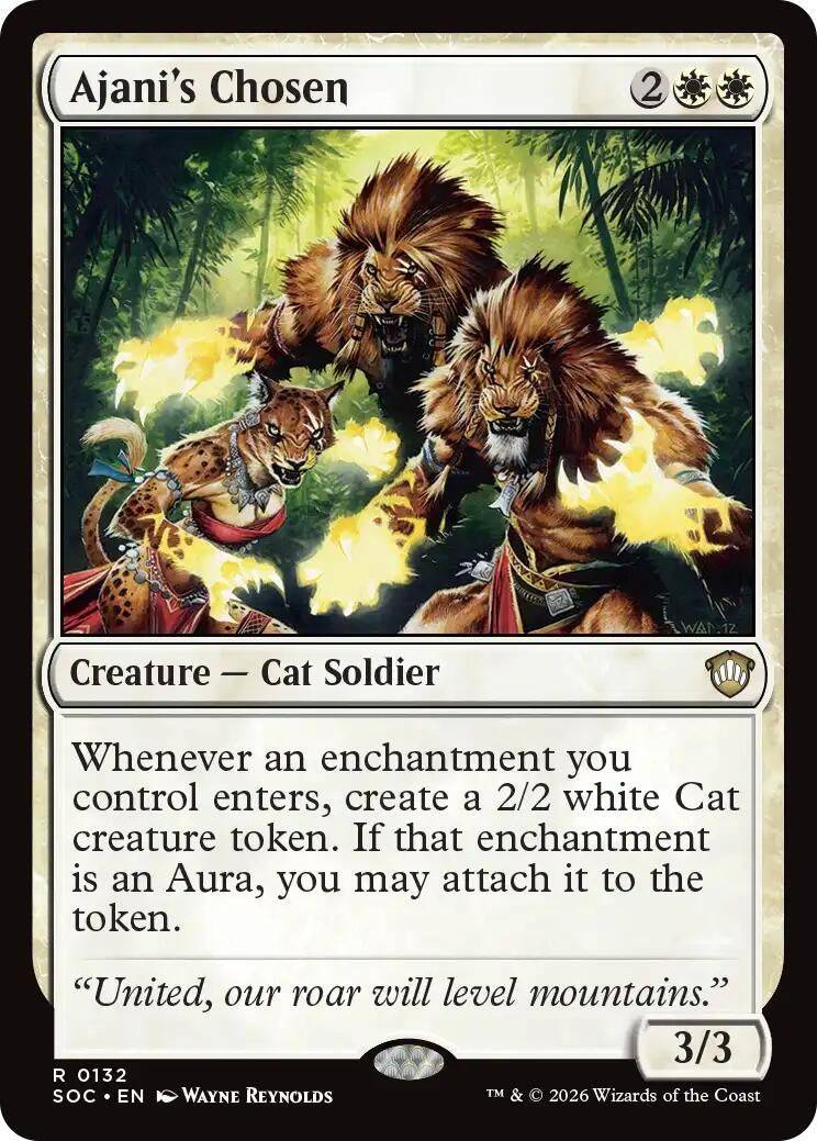 Image for Ajani's Chosen (132) (Secrets of Strixhaven) - Magic: The Gathering