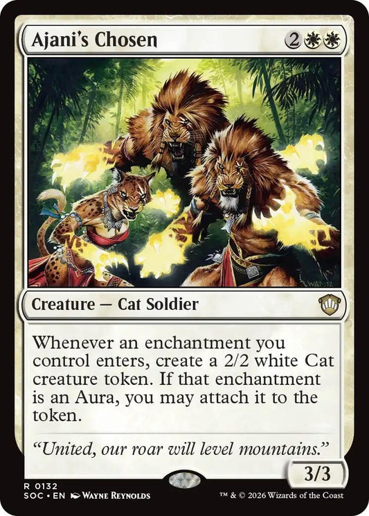 Image for Ajani's Chosen (132) (Secrets of Strixhaven) - Magic: The Gathering