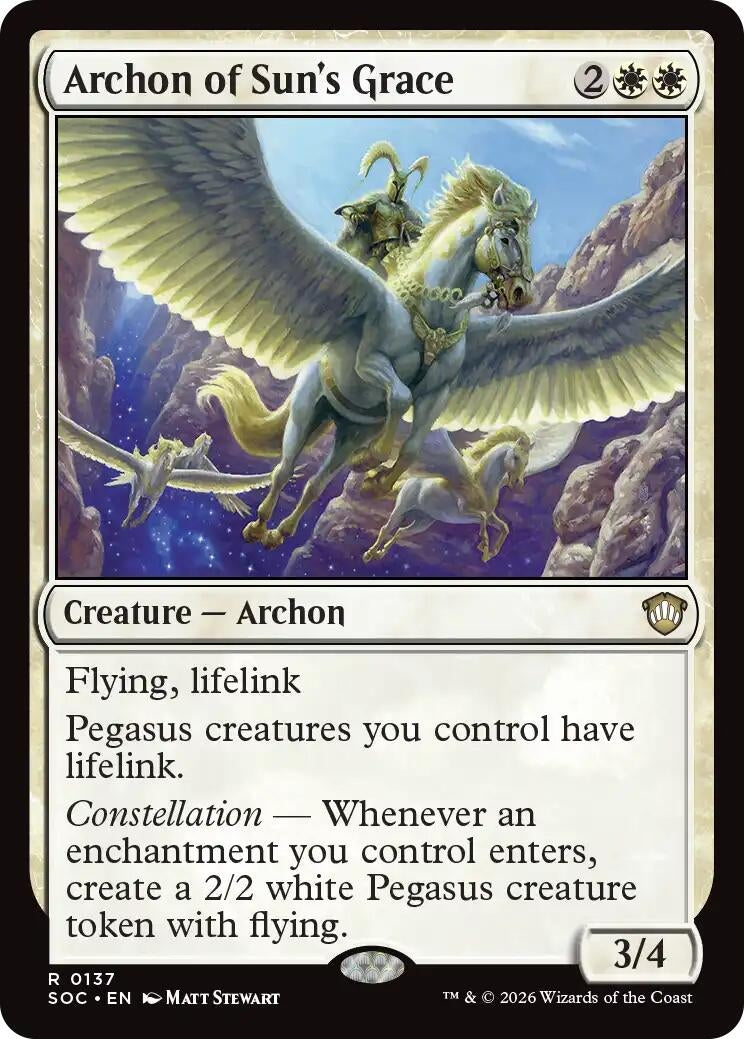 Image for Archon of Sun's Grace (137) (Secrets of Strixhaven) - Magic: The Gathering