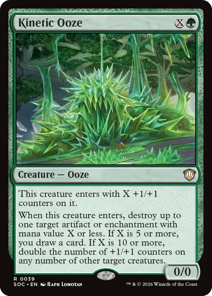 Image for Kinetic Ooze (39) (Secrets of Strixhaven) - Magic: The Gathering