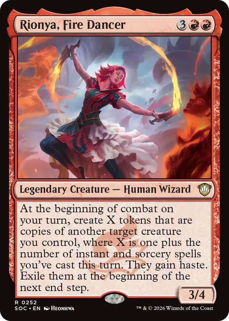 Image for Rionya, Fire Dancer (252) (Secrets of Strixhaven) - Magic: The Gathering