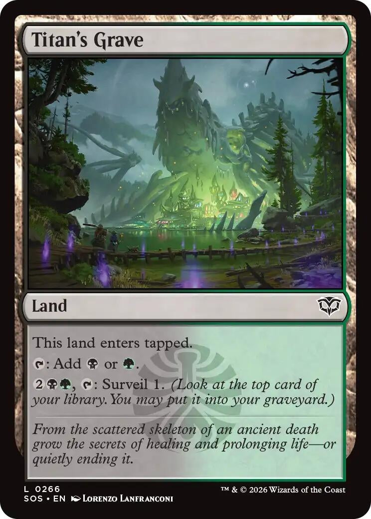 Image for Titan's Grave (266) (Secrets of Strixhaven) - Magic: The Gathering