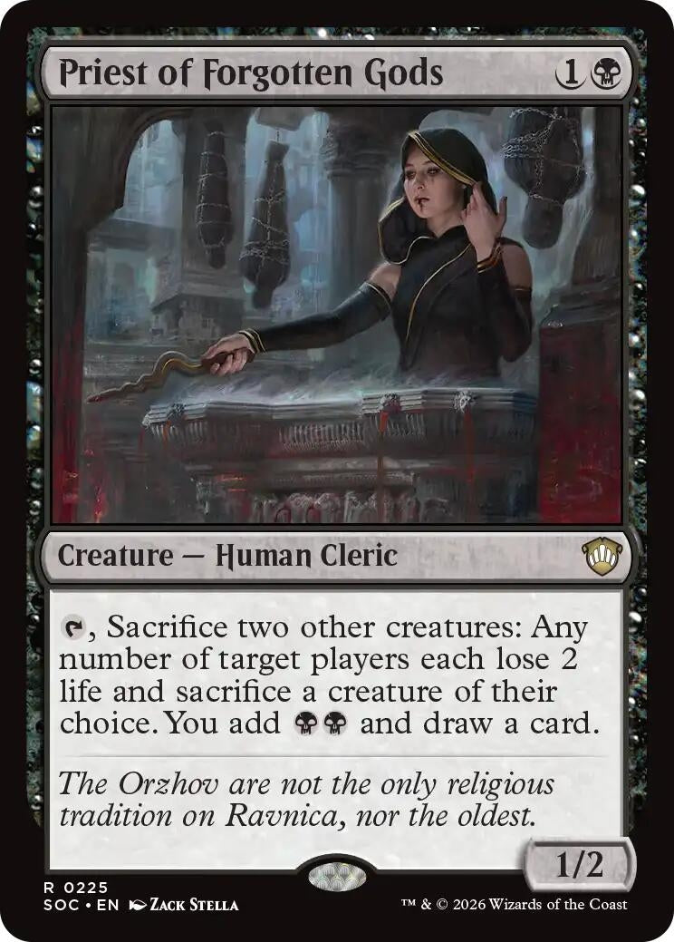 Image for Priest of Forgotten Gods (225) (Secrets of Strixhaven) - Magic: The Gathering