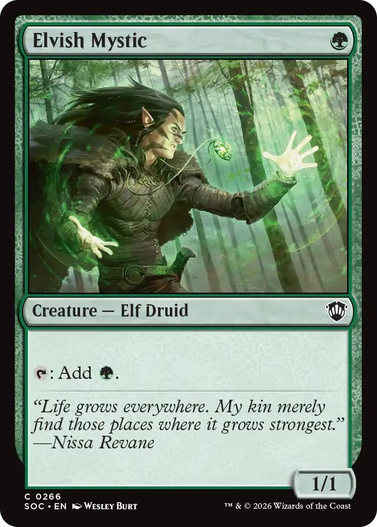Image for Elvish Mystic (266) (Secrets of Strixhaven) - Magic: The Gathering