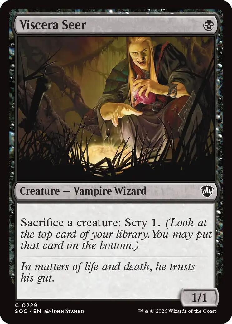 Image for Viscera Seer (229) (Secrets of Strixhaven) - Magic: The Gathering