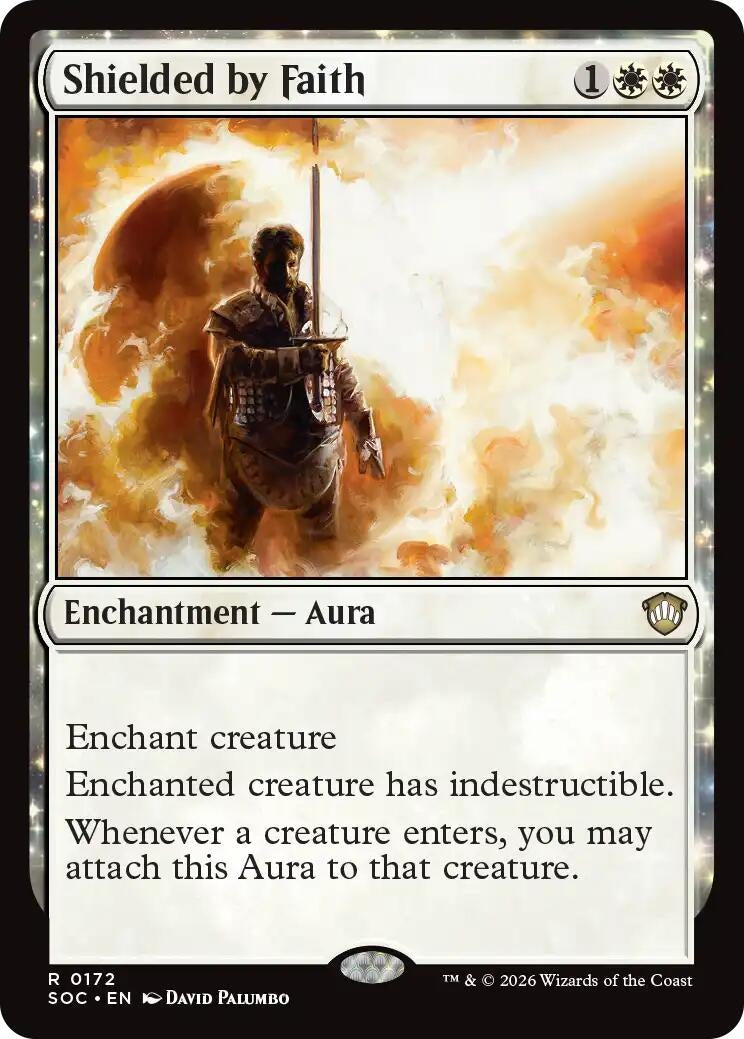 Image for Shielded by Faith (172) (Secrets of Strixhaven) - Magic: The Gathering