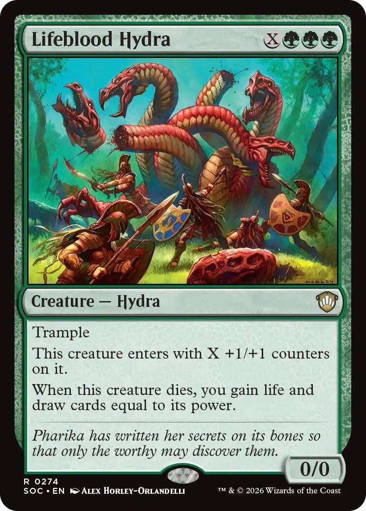 Image for Lifeblood Hydra (274) (Secrets of Strixhaven) - Magic: The Gathering