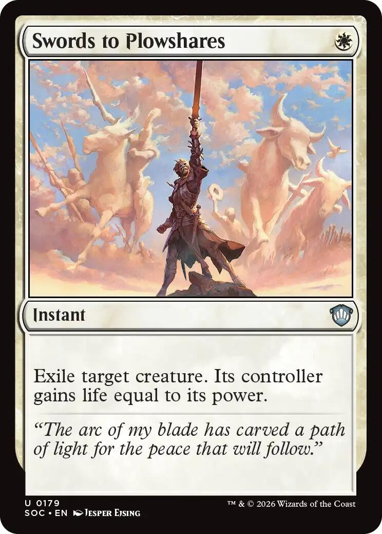 Image for Swords to Plowshares (179) (Secrets of Strixhaven) - Magic: The Gathering