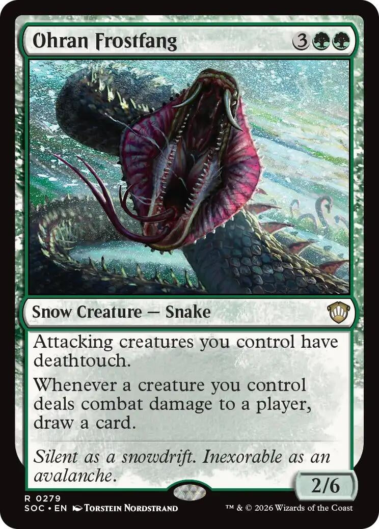 Image for Ohran Frostfang (279) (Secrets of Strixhaven) - Magic: The Gathering
